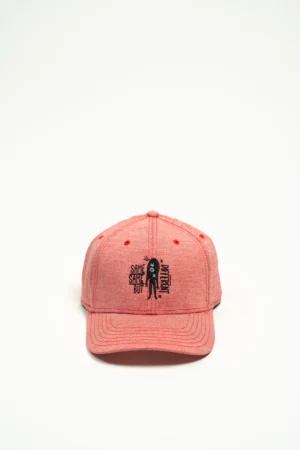 Gorra Lifestyle, Frente Rojo Jaspe, Visera Rojo Jaspe, Trasero Rojo Jaspe