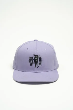 Gorra Snapback De Algodón, Frente Lavanda, Visera Lavanda, Trasero Lavanda