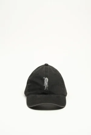Gorra Deslave, Frente Negro, Visera Negro, Trasero Negro